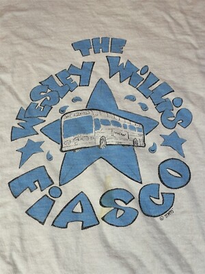 1990S WESLEY WILLIS FIASCO Shirt Short Sleeve White Unisex S-2345XL