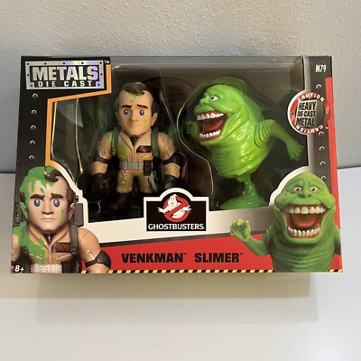 Jada Toys Metals Die Cast Ghostbusters M79 Venkman & Slimer 4'' Figure Twin Pack