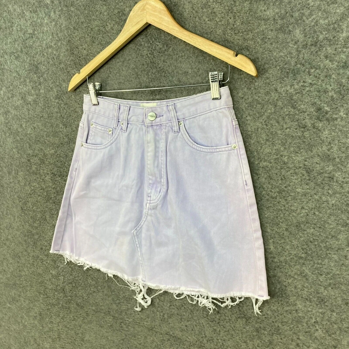 Insight white denim skirt cheap