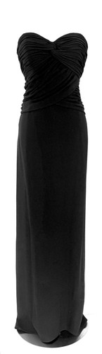 $8K Oscar de la Renta Strapless Classic Black Gown/Dress Sz 2