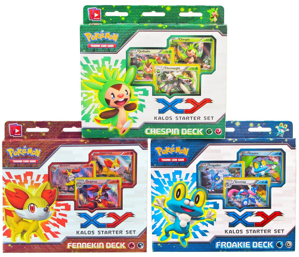 Kalos XY Pokemon Cards Starter Deck Set w/ 3 Legendary