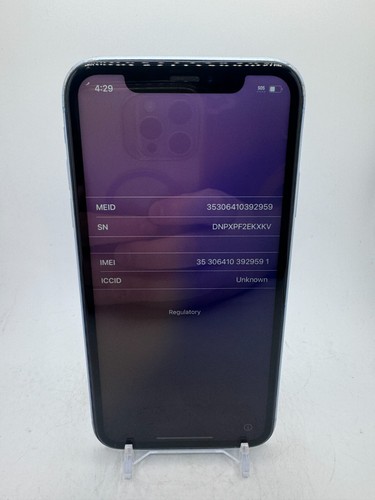 Apple iPhone XR - Blue - 64GB - *AS-IS FOR SALVAGE/PARTS/DISASSEMBLY*