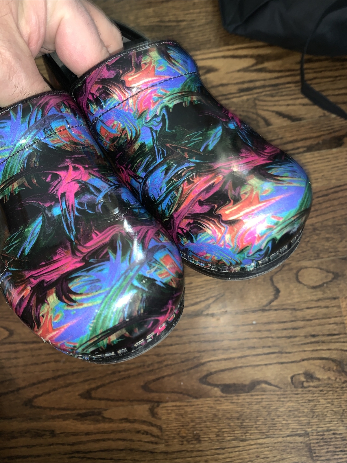 Dansko Womens EU 37 Colorful Patent Leather Clogs US 6/6.5 Comfort Work ...