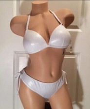 NEW VS Large Panties SWIM The Babe Triangle Top Small BIKINI Bottom SET 4356