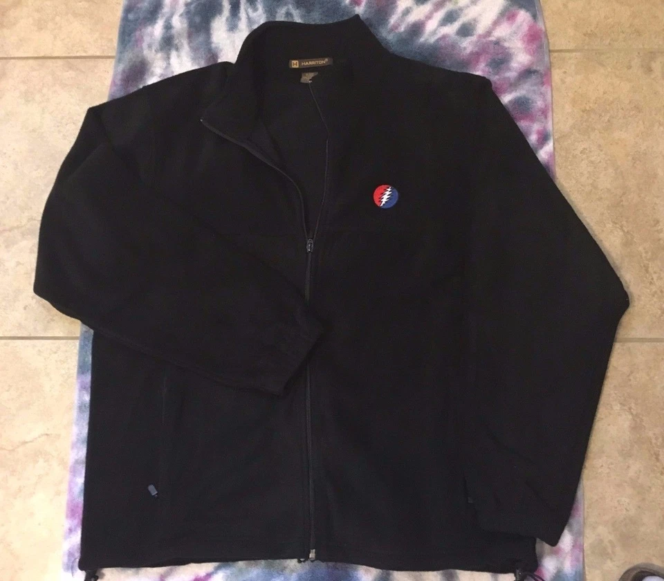 Chaqueta polar de poliéster con cremallera completa bordada Grateful Dead Steal Your Face   Foto 2 de 4