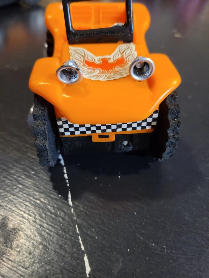 Buggy Climbing Tumble Car Rugged Off-road Tires w/ firebird logo vntg toy - Image 3 of 4