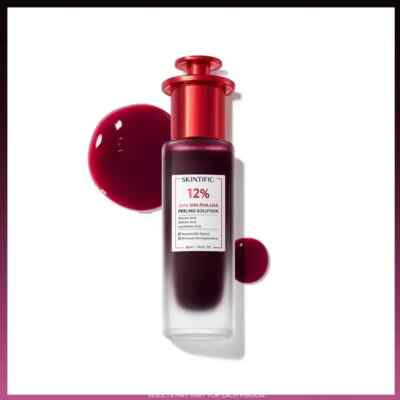 SKINTIFIC 12% AHA BHA PHA LHA Peeling Solution Serum Whitening Brightening 30ml