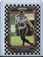 Troy Andersen 2022 Prizm Black and White Checker RC Anderson SSP Rookie Falcons