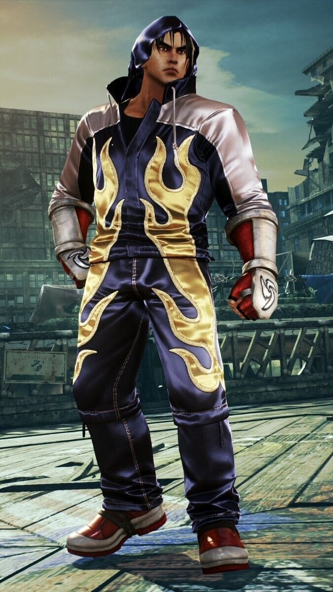 Hoodie jacket Jin Kazama cosplay costume include pants