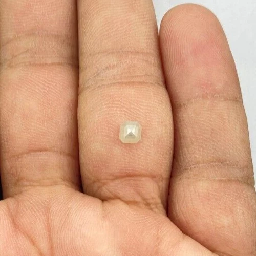 natural diamond 0.47tcw 4 mm white color cushion brilliant cut women's day gift - Image 3 of 4