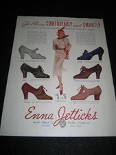 1937 PAPER AD 30's Enna Jetticks BABS DORA TEDDY POLLY CAROL LOUISE Print Ad