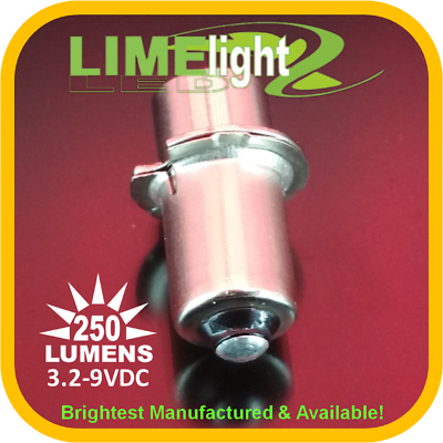 HQRP Bombilla LED de alta potencia de 3 W compatible con Maglite 2D 3D