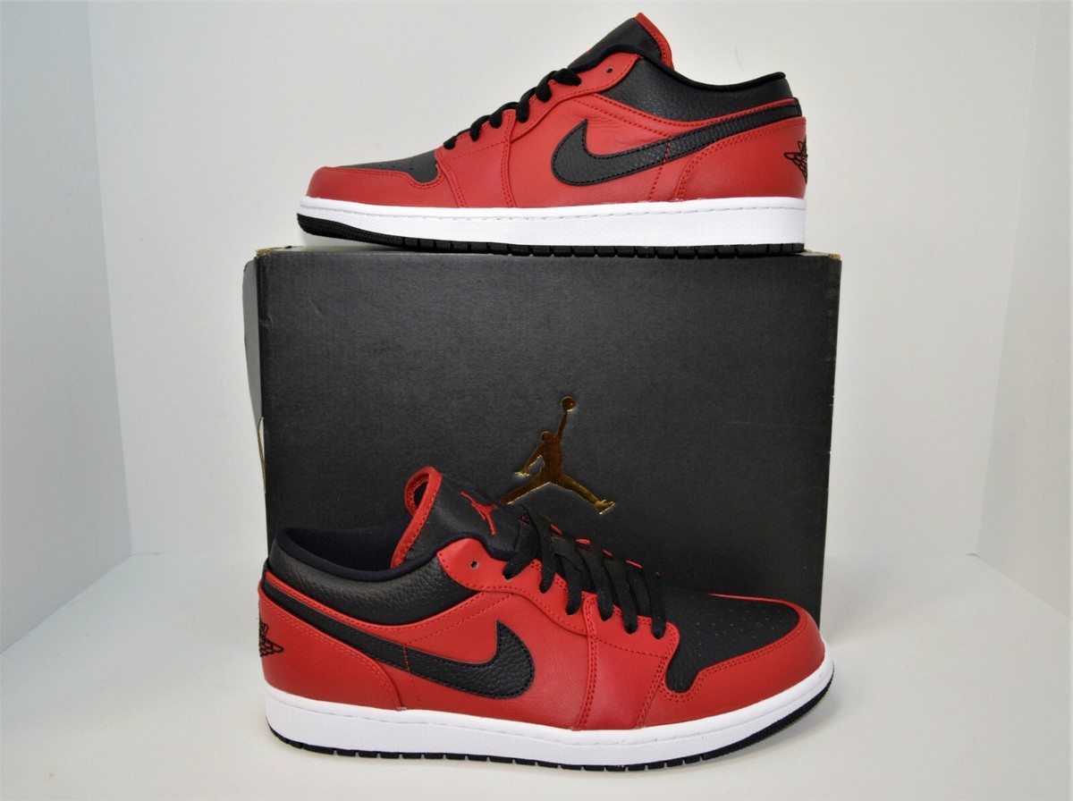 NEW AIR JORDAN 1 LOW BRED GS BOY'S SIZE 6Y WOMEN'S 7.5