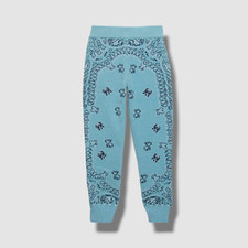  450 Amiri Kid's Unisex Blue Bandana Stretch Sweatpants Size 6Y