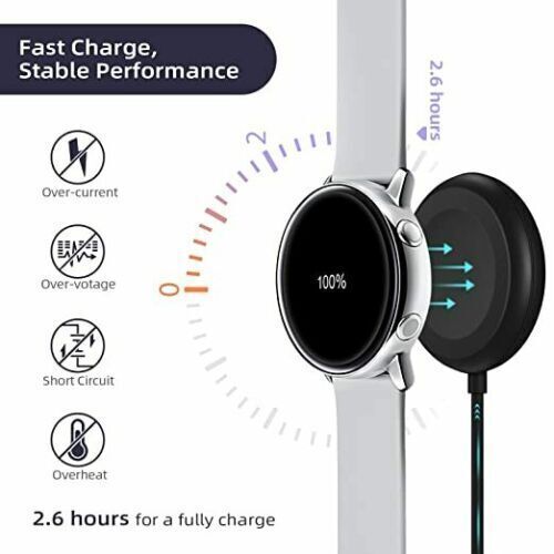 Wireless Magnetic Charger For Samsung Galaxy Watch 4/3/R500/R830/R820/Active 1/2 - Picture 4 of 11