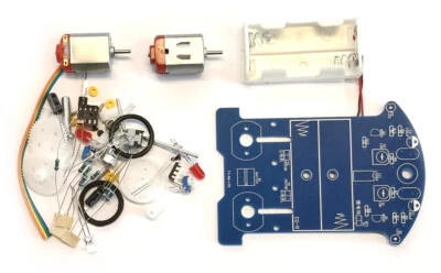 FUNDUINO Lötübung - Linienverfolger Fahrzeug (Chassis /Roboter)