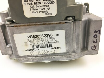 Honeywell VR8205S2296 HVAC Furnace Gas Valve 60-100394-01 Natur
