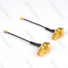 10x U.fl/IPX to RP-SMA Female Right Angle 1.13 Pigtail Cable WiFi FPV Drone 10cm