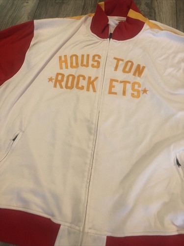 Reebok Hardwood Classics Houston Rockets NBA Warm Up Track Jacket Men's 4x/5x - Picture 4 of 11