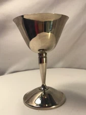 Wine Goblet Roma S.L Silver Factory Vintage Made In Madrid Spain Great Condition