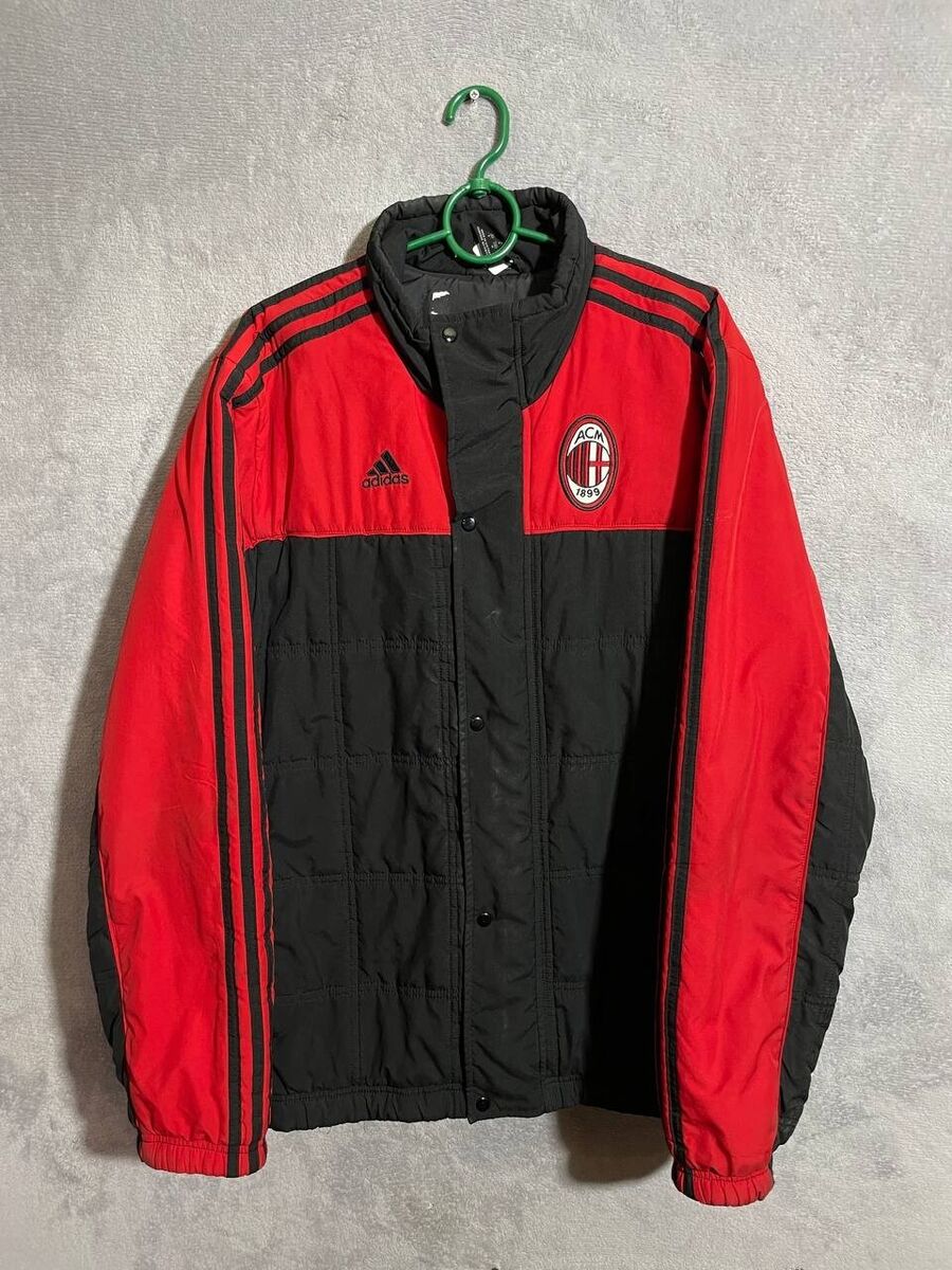 AC Milan Training Football Soccer Winter Jacket Red/Black AC Milan Training Football Soccer Winter Jacket Red/Black