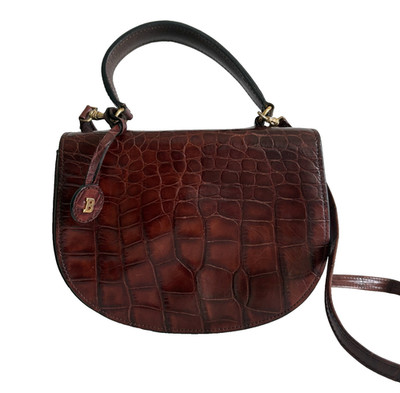 Authentic Bally boston Shoulder Bag Leather From Japan 0865