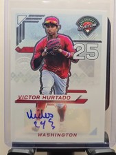 2025 Panini Prospect Edition Ticket Sig Auto #137 Victor Hurtado Nationals