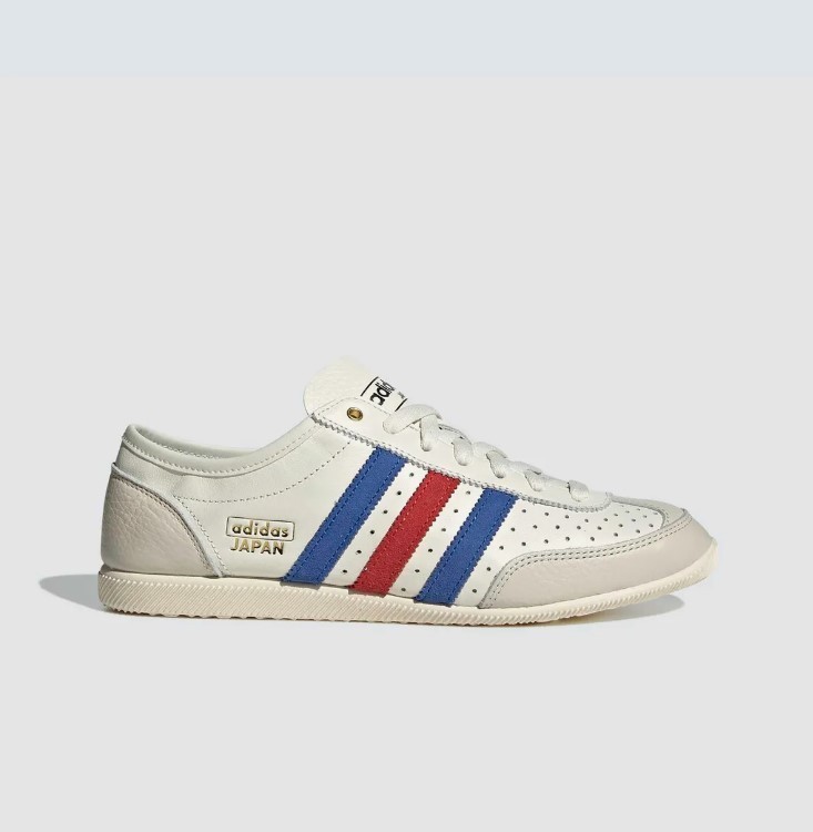 Adidas Japan DECON og men's sneakers JR2076 Leather cream blue red