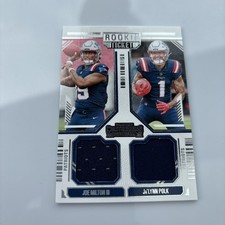 Joe Milton III Ja’Lynn Polk 2024 Contenders Rookie Ticket Dual Swatch #DS-8  