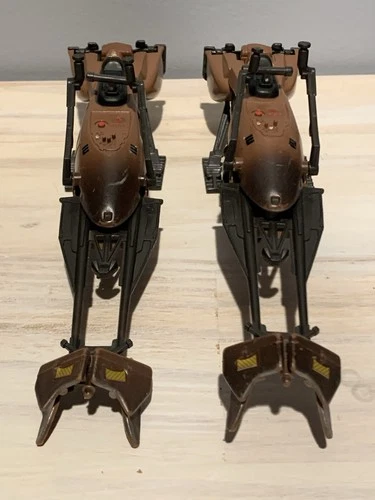 Star Wars 3.75” Speeder Bikes Loose and Complete Lot Of 2 Break Apart Works