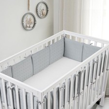 12pcs Baby Crib Mesh Covers for 4 Sides,Rail Liner Protecter