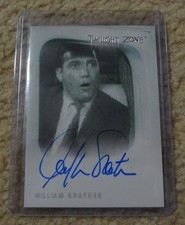 Twilight Zone Original Series Autograph William Shatner as Bob Wilson On Card A1