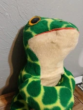 Vintage Animal Fair Frog Plush  1974.  35 in Long