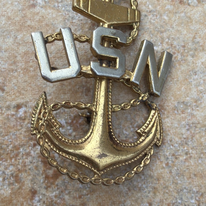 Chief Petty Officer Navy Hat Badge