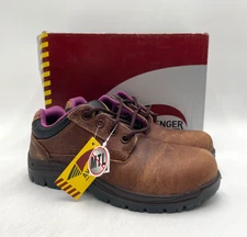 AVENGER Oxford A-7166 Women's NEW Composite-Toe Work Shoe Brown Multiple Sizes