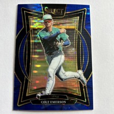2025 Panini Select Colt Emerson Blue Pulsar Prizm /99 - Seattle Mariners
