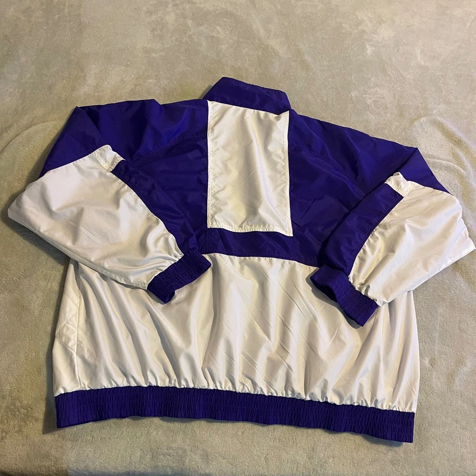 Vintage Nike Washington Huskies Purple White Windbreaker Jacket NCAA 90s XXLarge - Image 2 of 4