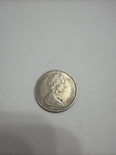 Vintage 1973 10 New Pence Lion Coin