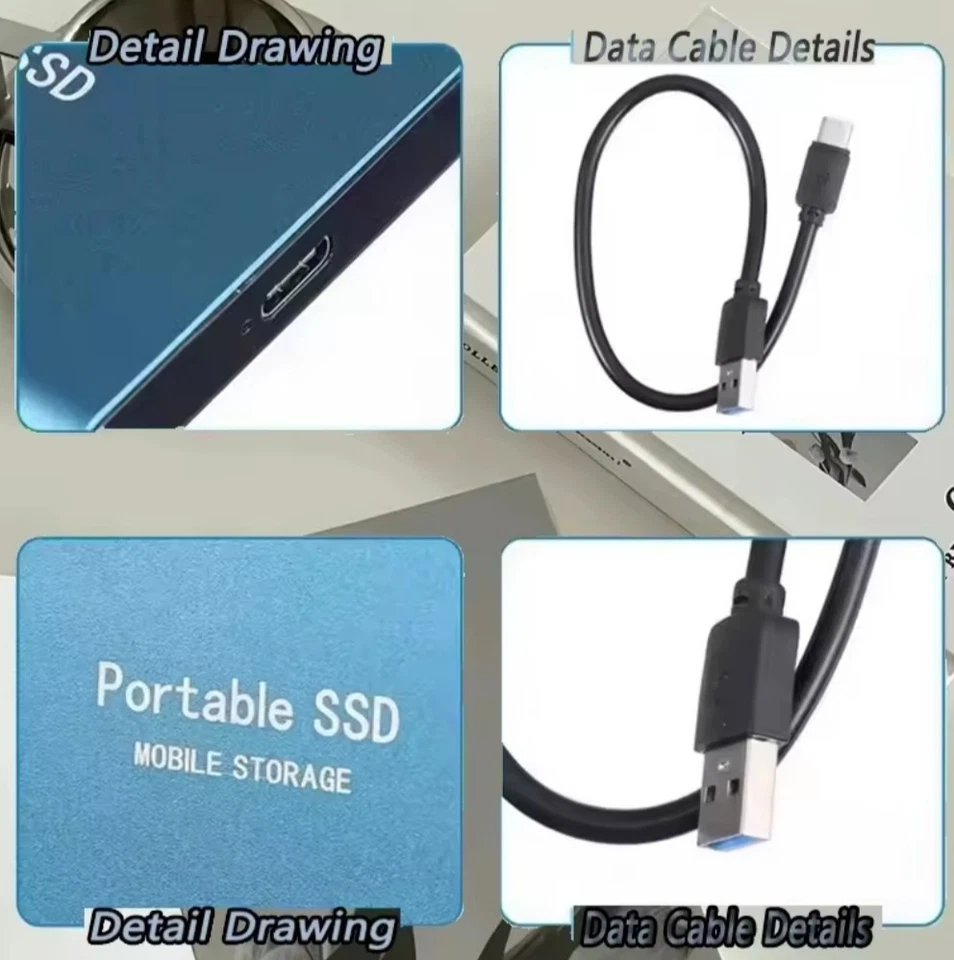 Tragbare Externe SSD 16 TB- PC/Notebook/MAC  - Bild 2 von 4