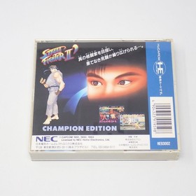 Street Fighter 2 Dash Case with Manual PC Engine Hu Card NEC Avenue Japan Region