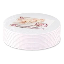 Cakebon Cake Boards - Sturdy 1/8 Thick Drums 10 Inch Professional Fully Wrapped