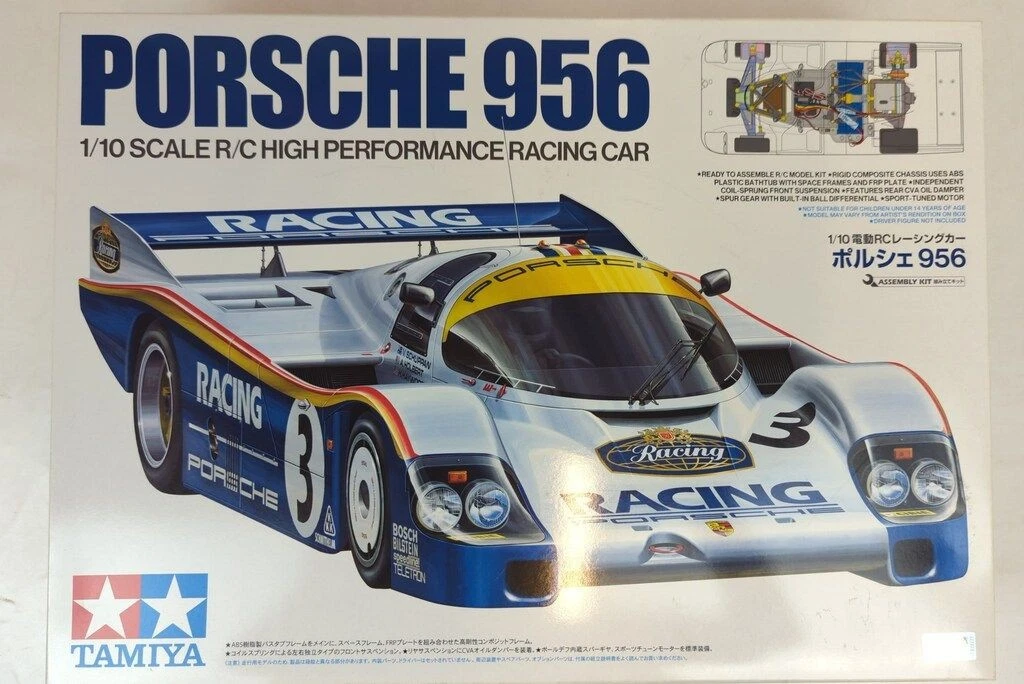 Porsche 956 1/10 ラジコンカーボディホイールセット Porsche 956 1/10 ラジコンカーボディホイールセット 1/10 R/C PORSCHE