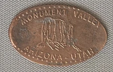 Elongated Penny - Monument Valley Arizona Utah