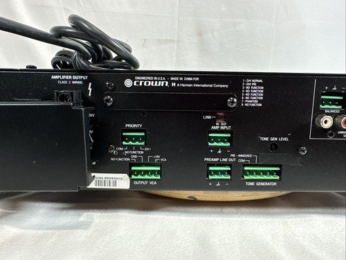 Crown 1160A 160W 70/100V Commercial 2U Rackmount Single-Zone Power Amplifier - Picture 6 of 13