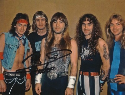 Nicko McBrain handsigniertes 8x6 Inch Iron Maiden Foto Musik