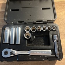 Craftsman 34786 12 Pc 38 Drive Socket Wrench Set Wratchet Permanex Case