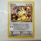 Meowth 62/82 Team Rocket Regular WOTC Vintage Pokemon TCG LP