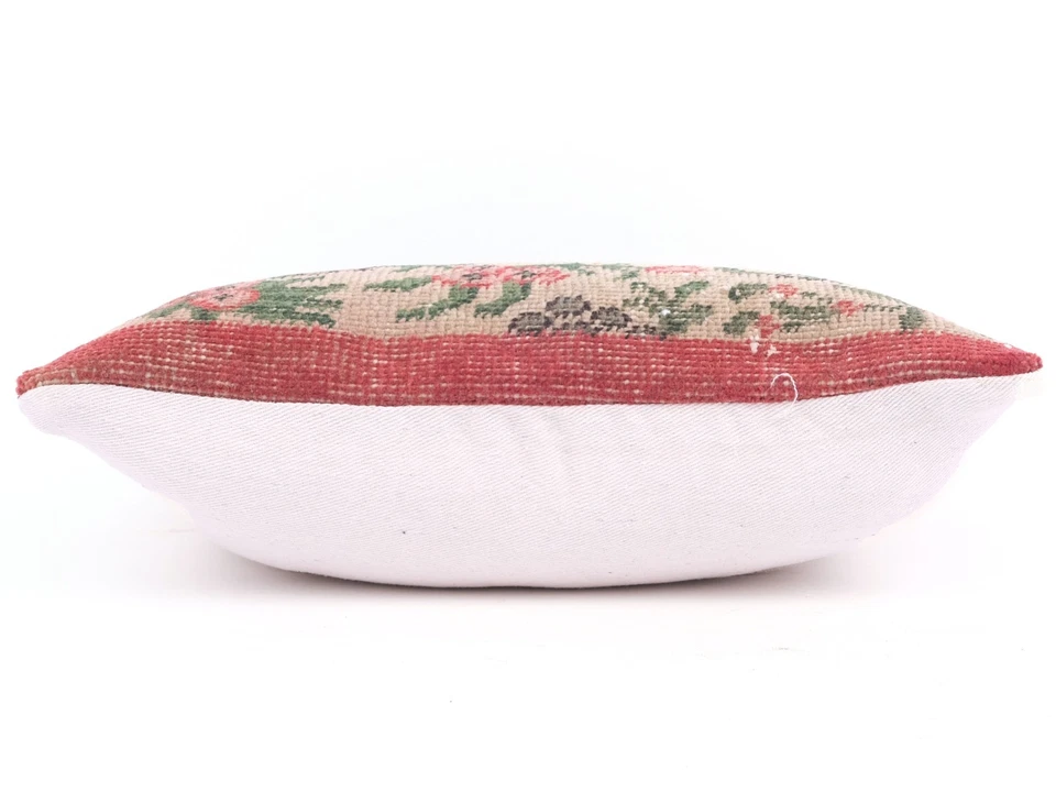 Funda de cojín étnica tejida a mano funda de almohada Kilim cojín de patrón turco Foto 4 de 4