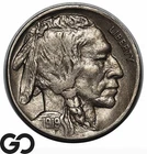1919-D Buffalo Nickel, Scarce This Nice, Choice XF++/AU Better Date