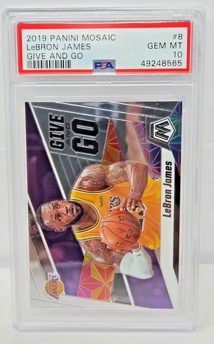 2019 Mosaic Give and Go - LEBRON JAMES Basketball Card PSA 10 GEM MINT